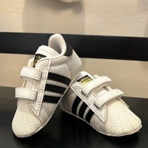 Adidas Baby Super Star Velcro Crib Shoes
